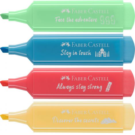 Zakreślacze Faber-Castell 1546 pastelowe, 4 kolory - 2