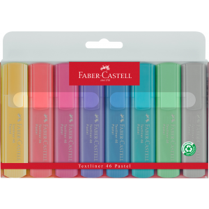 Zakreślacze Faber-Castell 1546 pastelowe, 8 kolorów