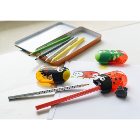 Ołówek Faber-Castell Grip 2001, B, szary - 5