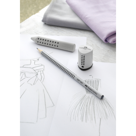 Temperówka Faber-Castell Grip 2001 Mini, srebrna - 4