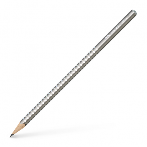 Ołówek Faber-Castell Sparkle Pearl, B, srebrny - 2