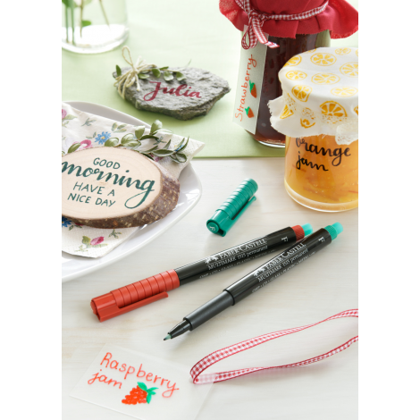 Marker Faber-Castell Multimark Ohp Permanentny, M, brązowy - 8