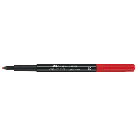 Marker Faber-Castell Multimark Ohp Permanentny, M, czerwony - 2