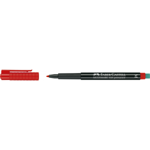 Marker Faber-Castell Multimark Ohp Permanentny, M, czerwony