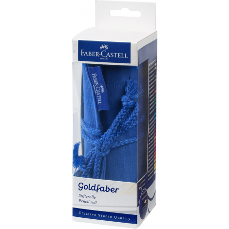 Kredki akwarelowe Faber-Castell Goldfaber, 27 kolorów + temperówka + ołówek, w piórniku rolowanym - 2