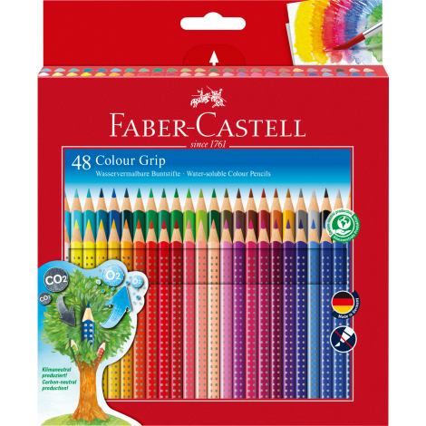 Kredki ołówkowe Faber-Castell Grip 2001, 48 kolory
