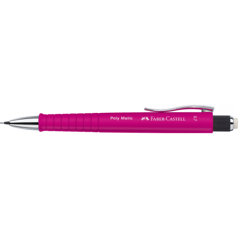 Ołówek automatyczny Faber-Castell Poly Matic, 0,7 mm, różowy - 2