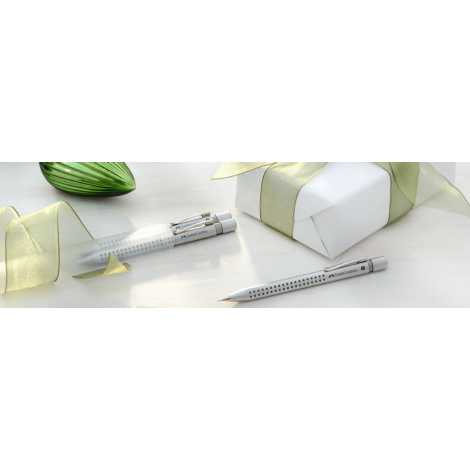 Długopis Faber-Castell Grip 2011, srebrny, XB - 3