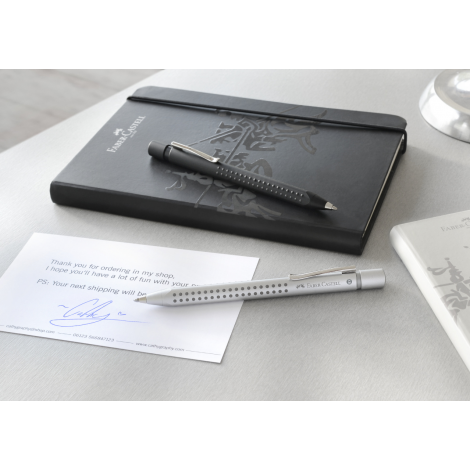 Długopis Faber-Castell Grip 2011, czarny matowy, XB - 3