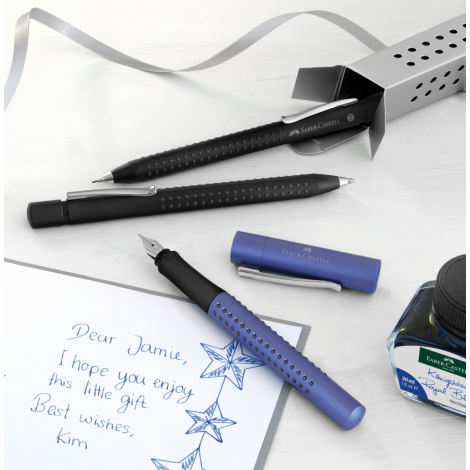 Długopis Faber-Castell Grip 2011, czarny matowy, XB - 4