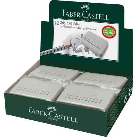 Gumka do mazania Faber-Castell Grip 2001 Edge, szara - 2