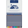 Kredki akwarelowe Faber-Castell Goldfaber Aqua, 24 kolory, opakowanie metalowe - 3