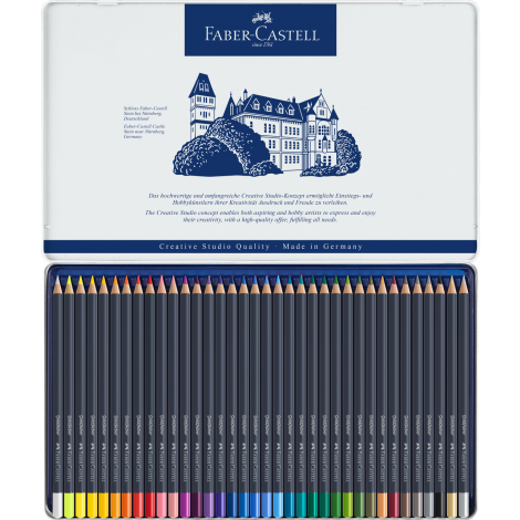 Kredki ołówkowe Faber-Castell Goldfaber, 36 kolory, opakowanie metalowe - 3