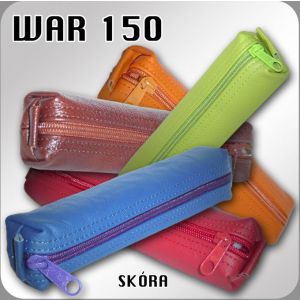 Piórnik tuba Warta Naturalna skóra kwadrat