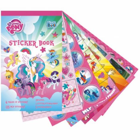Album na naklejki StickerBoo z naklejkami MLP