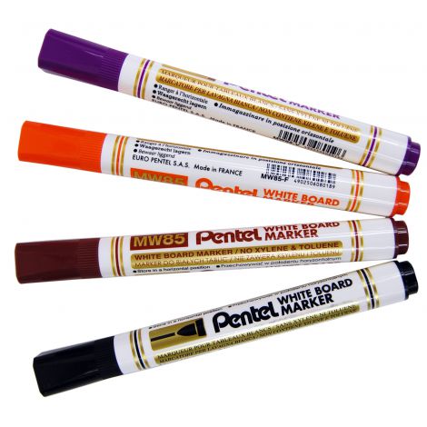 Markery suchościeralne Pentel, 4 kolory, etui - 2
