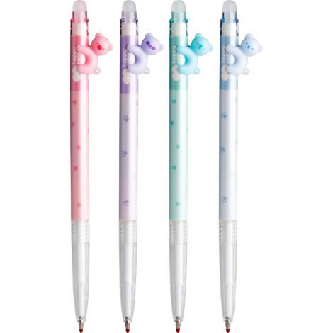 Długopis wymazywalny Happy Color Pastel Bears, 0.5mm Niebieski
