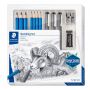 Zestaw szkicowy Staedtler Design Journey: 7 x ołówek Lumograph, 3 x pisak 308, temperówka, gumka - 2