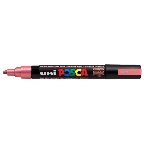 Marker Posca PC-5M, Czerwony Metallic