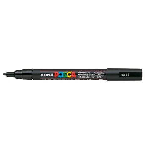 Marker Posca PC-3M, Czarny