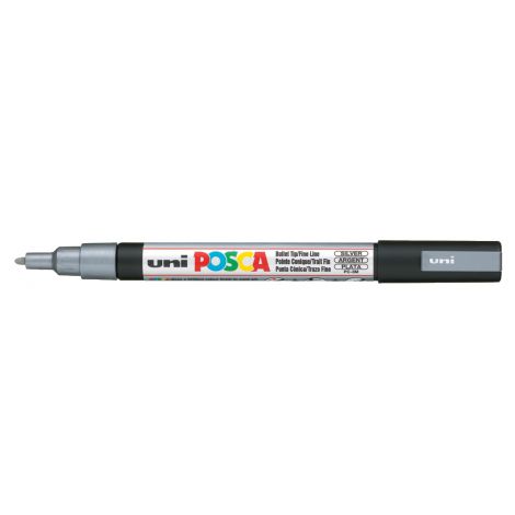 Marker Posca PC-3M, Srebrny