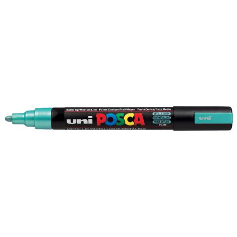 Marker Posca PC-5M, Zielony Metallic