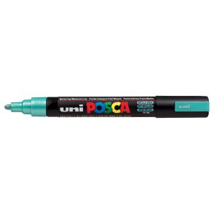 Marker Posca PC-5M, Zielony Metallic