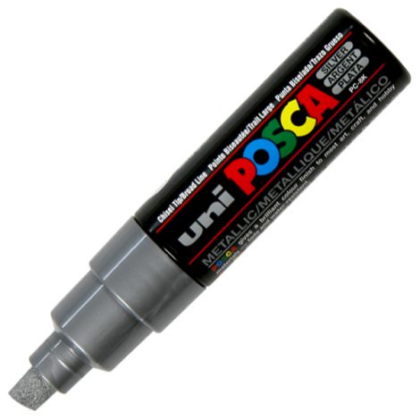 Marker Posca PC-8K, Srebrny - 2