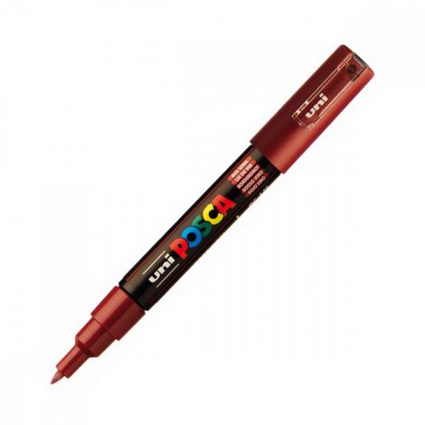 Marker Posca PC-1M, Czerwony ciemny - 2
