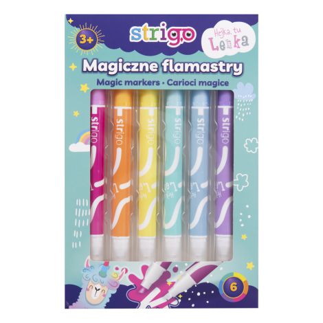Flamastry Strigo Magiczne "Hejka tu Lenka", 6 kolorów
