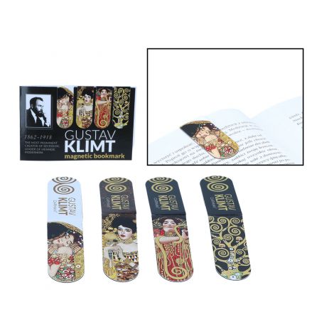 Komplet 4 zakładek magnetycznych Carmani, G. Klimt