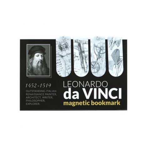 Komplet 4 zakładek magnetycznych Carmani, L. da Vinci - 2
