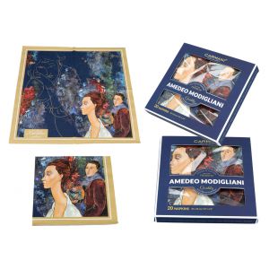 Serwetki papierowe 20szt. - A. Modigliani, Kobieta w kapeluszu i Mario Varvogli