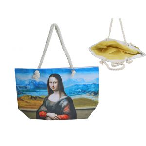 Torba z uszami ze sznurka Carmani L. Da Vinci, Mona Lisa