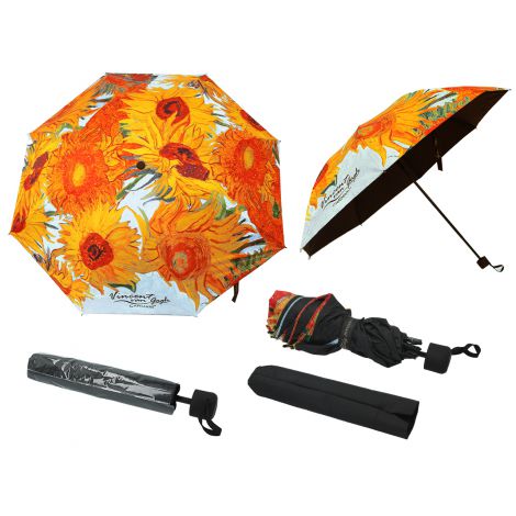 Parasol składany Carmani V. van Gogh, Słoneczniki (dekoracja na wierzchu)