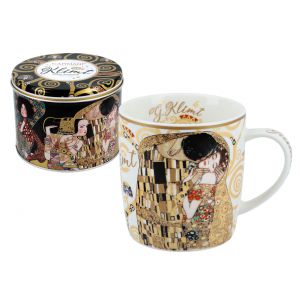 Kubek w puszce Carmani 420ml - G. Klimt, Pocałunek