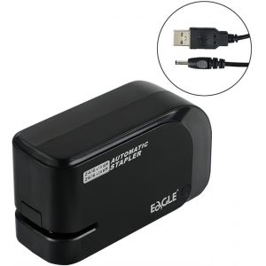 Zszywacz elektryczny Eagle EG-1610USB, 15 kartek, czarny