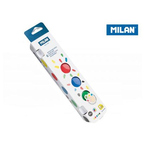 Farby do malowania palcami Milan, 6 kolorów x 25 ml