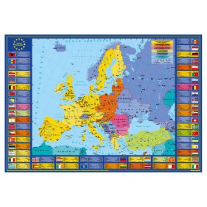 Podkładka na biurko Derform oklejana Europa, 34x49cm