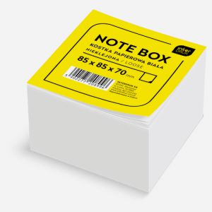 Kostka Papierowa Interdruk Biała 8.5x8.5x7cm Nieklejona