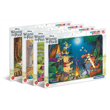 Puzzle Clementoni Ramkowe 15el Supercolor Winnie The Pooh