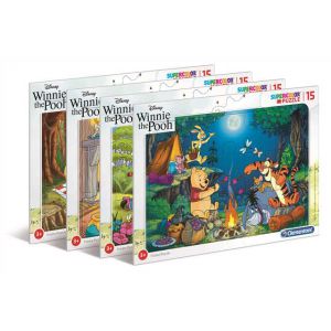 Puzzle Clementoni Ramkowe 15el Supercolor Winnie The Pooh