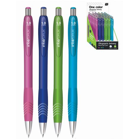 Długopis żelowy Interdruk One Color, 1.0mm Mix