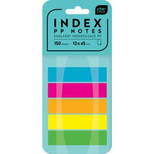 Zakładki indeksujące na podajniku Interdruk 45x12mm, 150szt