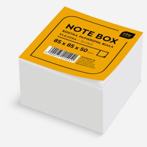 Kostka Papierowa Interdruk Biała 8.5x8.5x5cm Klejona