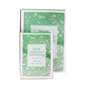 Blok Szkicowy A4/100/80g Ekologiczny Makulaturowy
