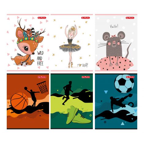 Zeszyt Herlitz Cute/Games&Sport A5/32 linia