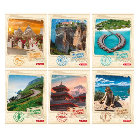 Zeszyt Herlitz Around The World A5/80 kratka