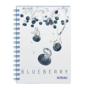 Brulion na spirali Herlitz Fresh Fruit Jagody A5/100 kratka