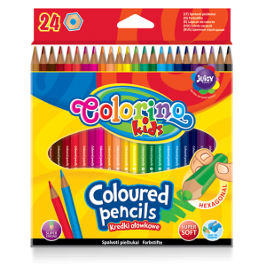 Kredki ołówkowe Colorino heksagonalne, 24 kolory